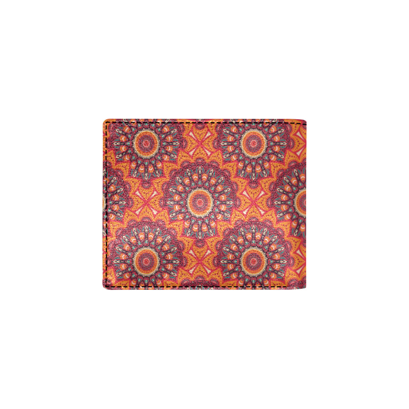 Bohemian Pattern Print Design 04 Men's ID Card Wallet