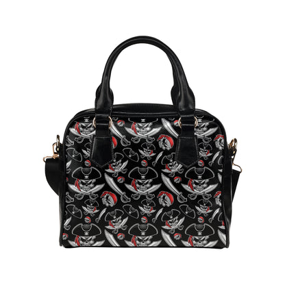 Pirate Pattern Print Design A05 Shoulder Handbag