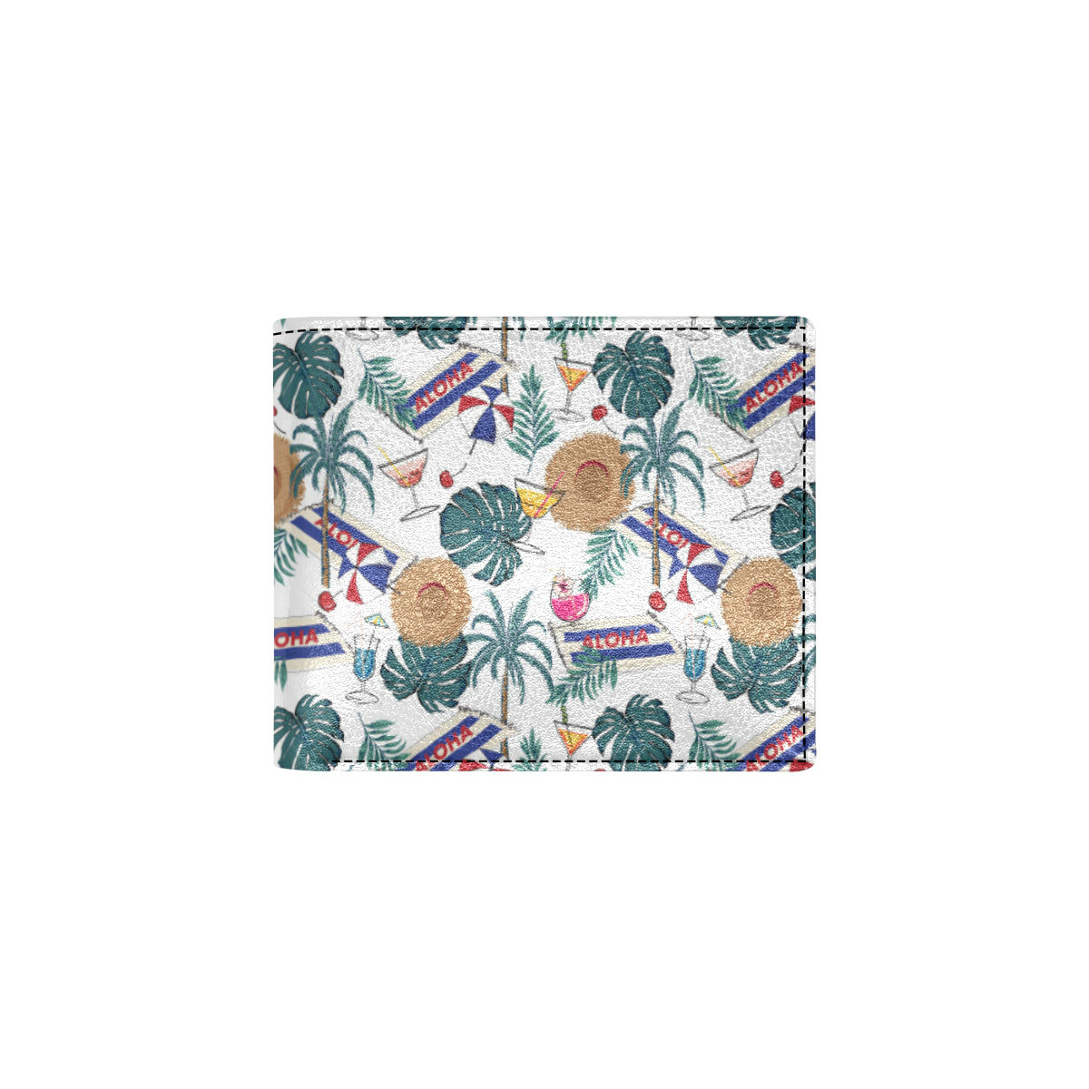 Aloha Hawaii Beach Pattern Print Design 04 Men's ID Card Wallet