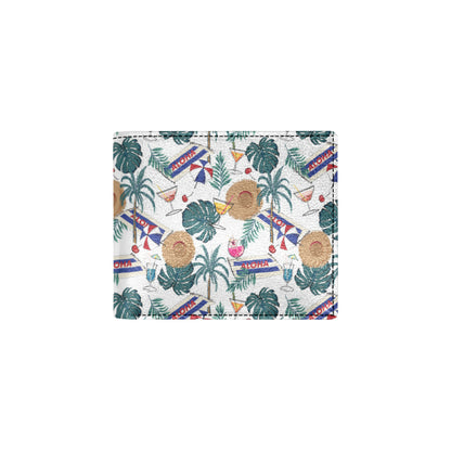 Aloha Hawaii Beach Pattern Print Design 04 Men's ID Card Wallet