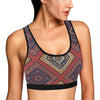 Native Pattern Print Design A06 Sports Bra