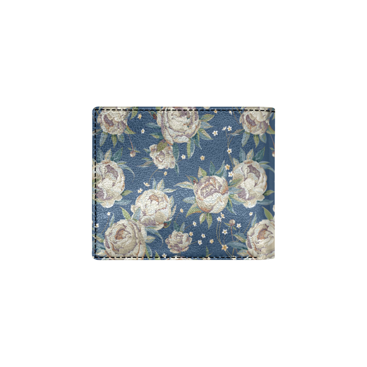 Peony Pattern Print Design A03 Men's ID Card Wallet