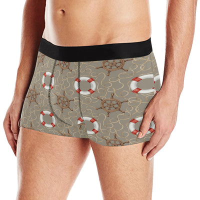 Nautical Pattern Print Design A02 Men's Boxer Briefs