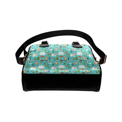 Eskimo Pattern Print Design 01 Shoulder Handbag