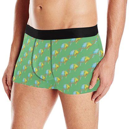Budgerigar Pattern Print Design 01 Men's Boxer Briefs