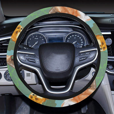 Fox Autumn leaves Themed Steering Wheel Cover with Elastic Edge