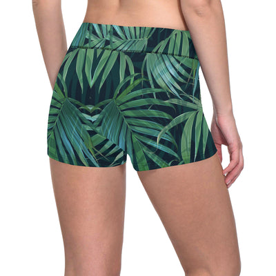 Tropical Flower Pattern Print Design TF011 Yoga Shorts