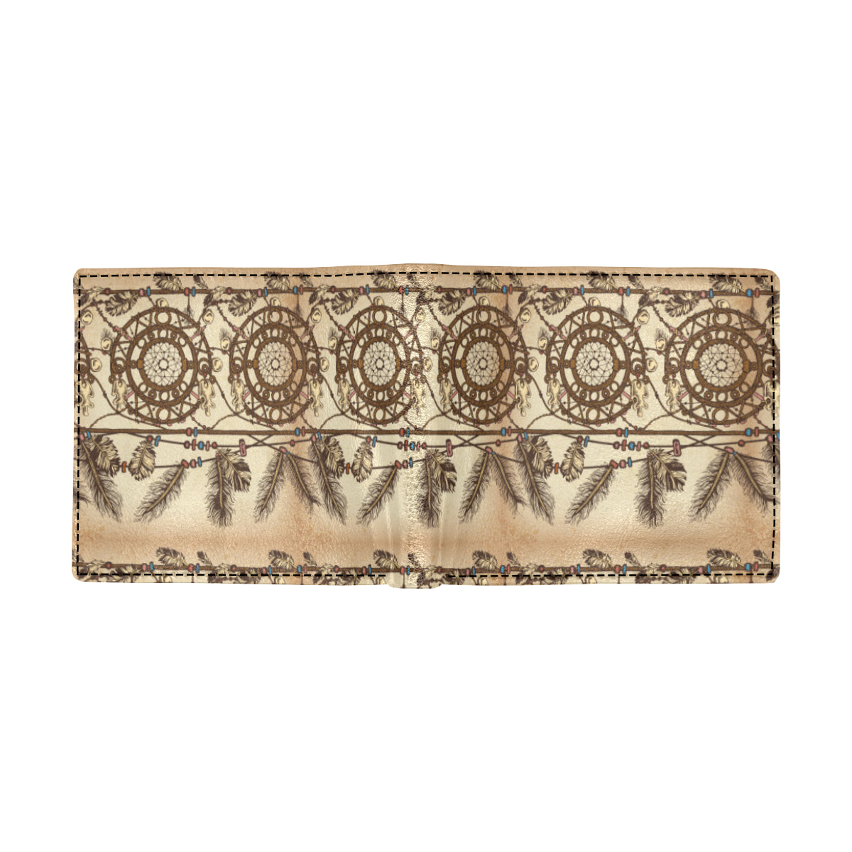 Dream catcher vintage native Men's ID Card Wallet