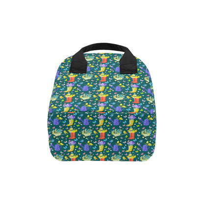 Gardening Pattern Print Design G08 Insulated Lunch Bag