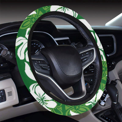 Hawaiian Themed Pattern Print Design H016 Steering Wheel Cover with Elastic Edge