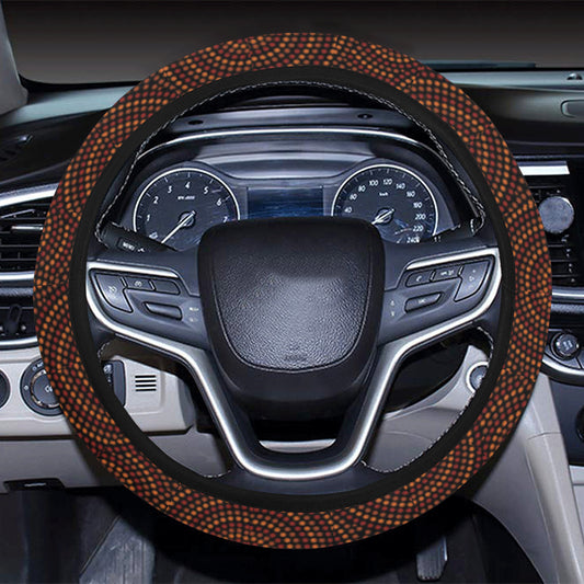 Aboriginal Pattern Print Design 02 Steering Wheel Cover with Elastic Edge