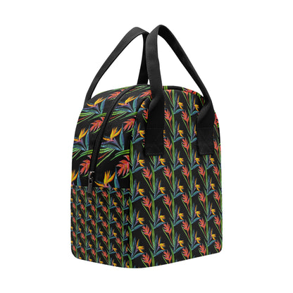 Heliconia Pattern Print Design HL04 Insulated Lunch Bag