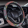 Bohemian Pattern Print Design 05 Steering Wheel Cover with Elastic Edge