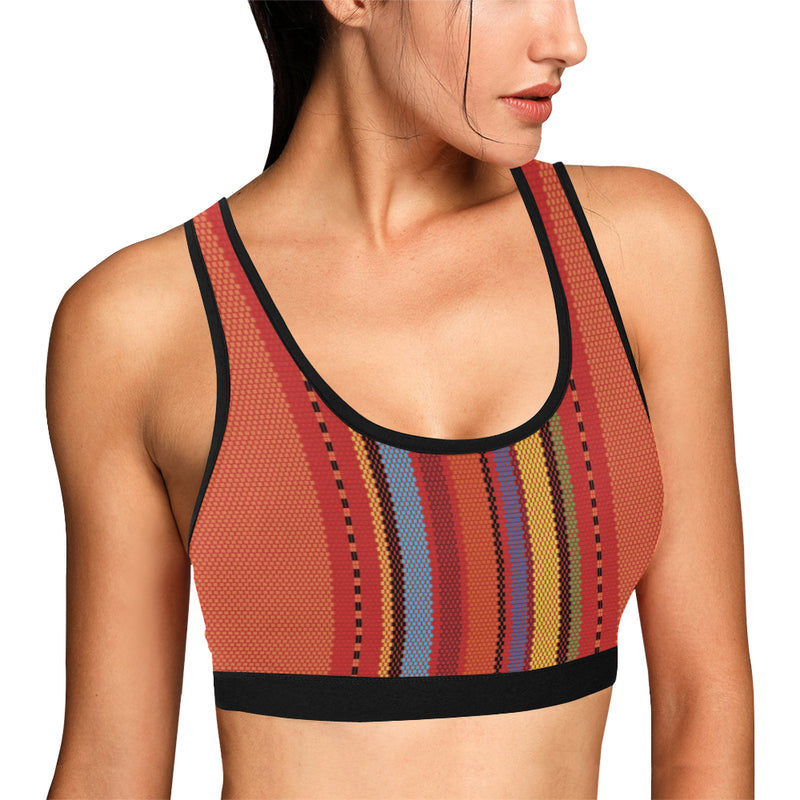 Mexican Pattern Print Design 05 Sports Bra