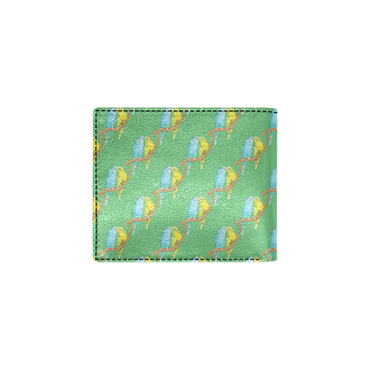 Budgerigar Pattern Print Design 01 Men's ID Card Wallet