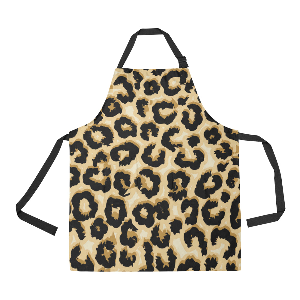 Jaguar Skin Pattern Print Design 02 Apron with Pocket