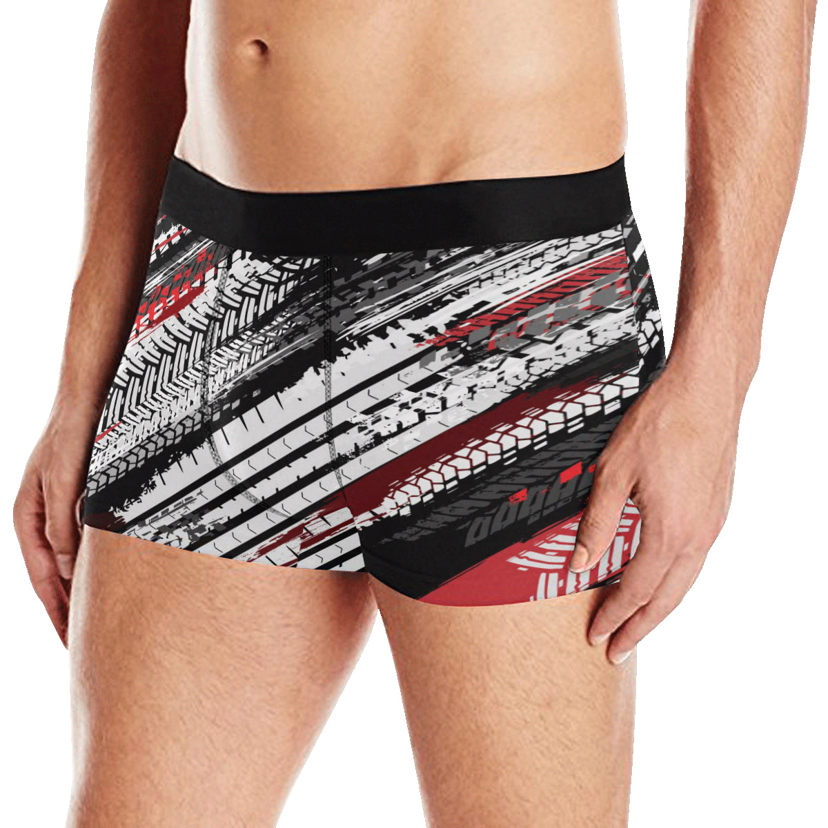 Racing Pattern Print Design A03 Men's Boxer Briefs