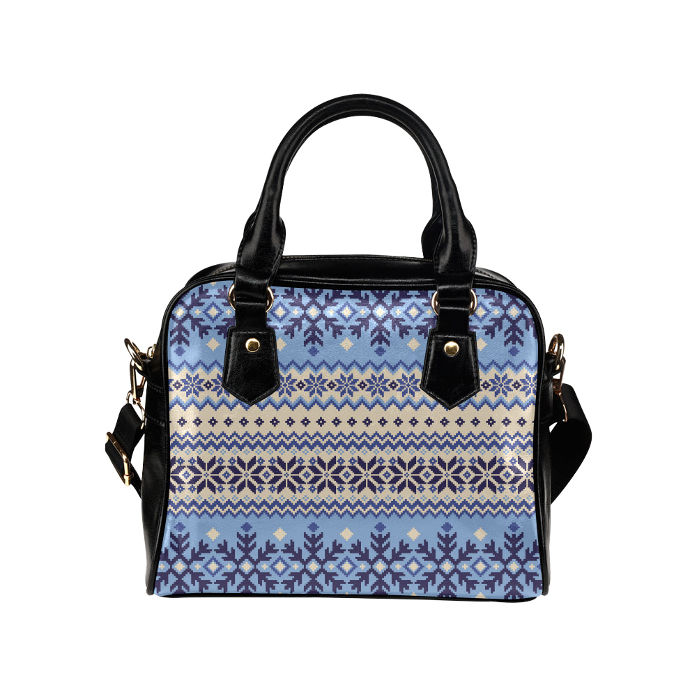 Nordic Pattern Print Design A03 Shoulder Handbag