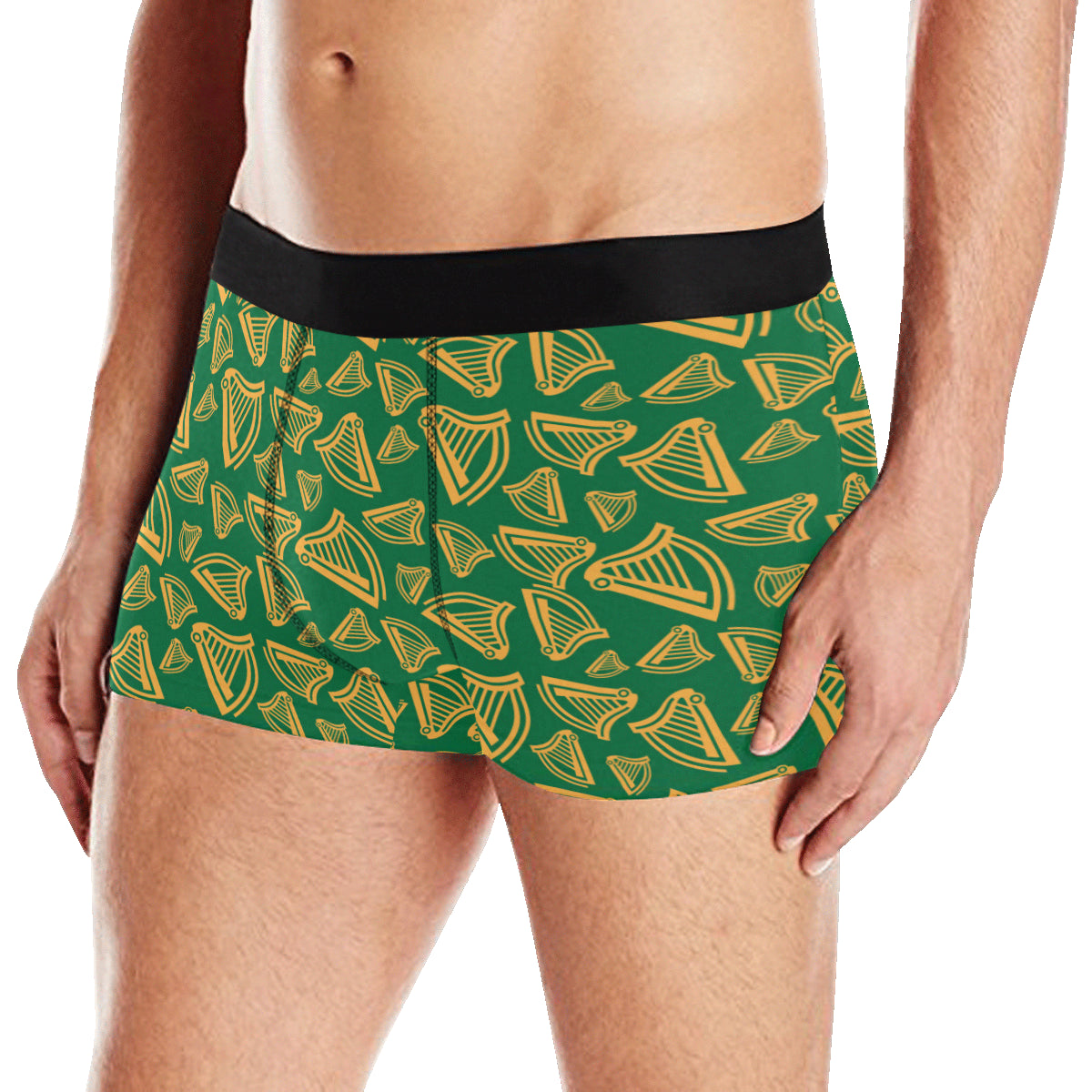 Harp Pattern Print Design 03 Men's Boxer Briefs