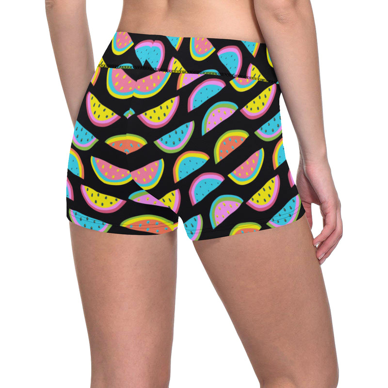 Watermelon Pattern Print Design WM08 Yoga Shorts