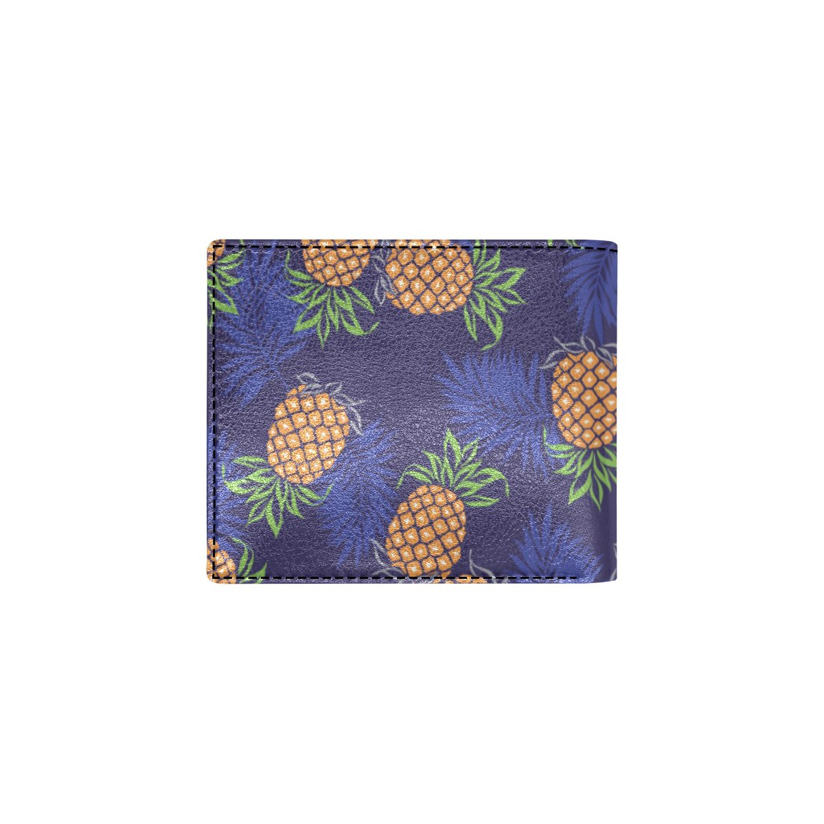 Pineapple Pattern Print Design PP02 Men's ID Card Wallet