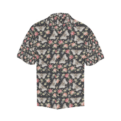 Butterfly Flower Pattern Print Design 07 Men's Hawaiian Shirt