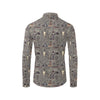 Native Indian life Design Print Men's Long Sleeve Shirt