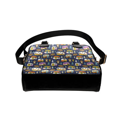 Camper Pattern Print Design 04 Shoulder Handbag