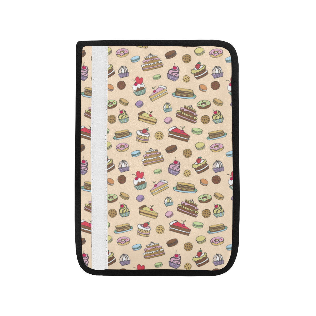 Cake Pattern Print Design 03 Car Seat Belt Cover