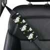 Hummingbird with Flower Pattern Print Design 03 Car Seat Belt Cover