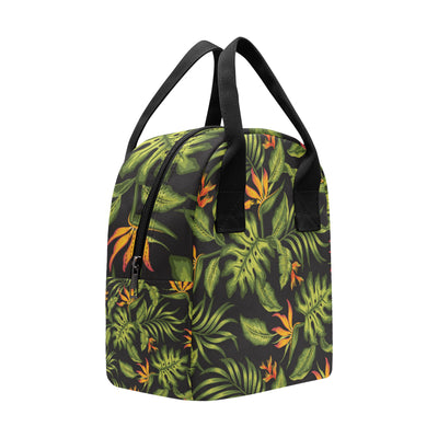 Bird Of Paradise Pattern Print Design BOP013 Insulated Lunch Bag