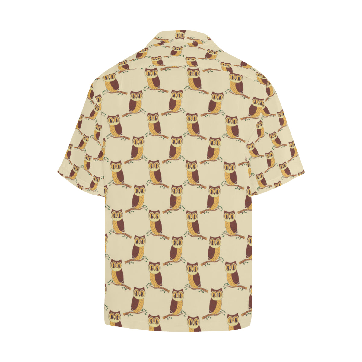 Owl Pattern Print Design A07 Men's Hawaiian Shirt