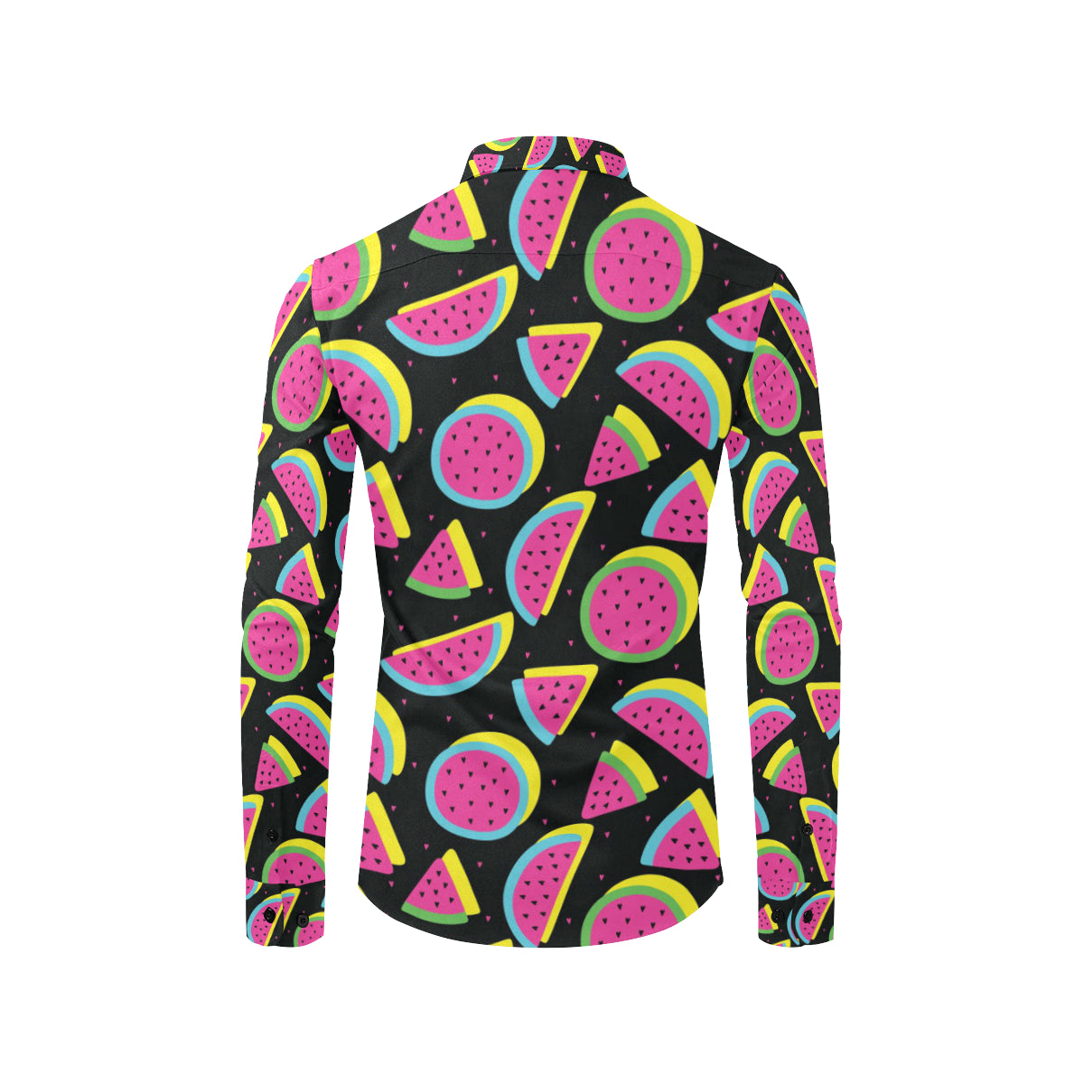 Watermelon Pattern Print Design WM07 Men's Long Sleeve Shirt