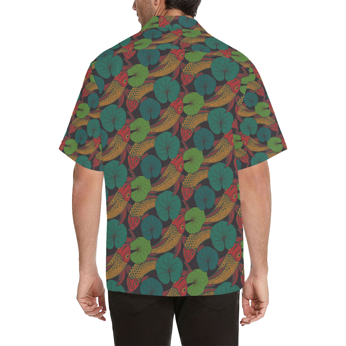 KOI Fish Pattern Print Design 01 Men's Hawaiian Shirt