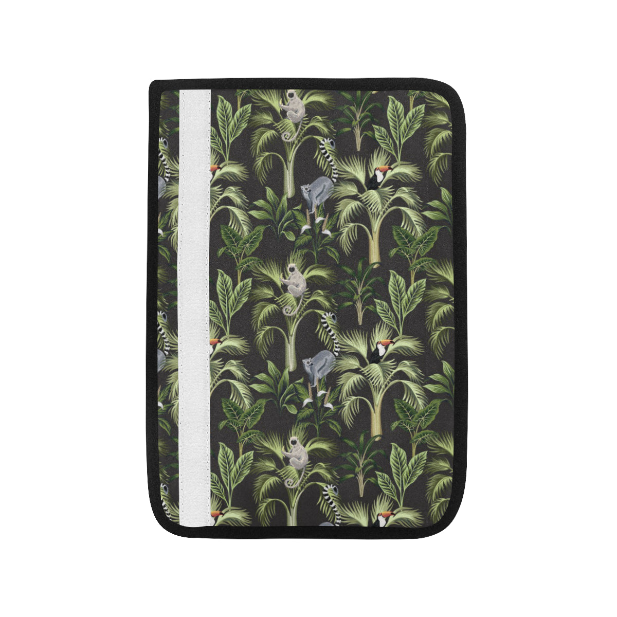 Rainforest Pattern Print Design RF05 Car Seat Belt Cover