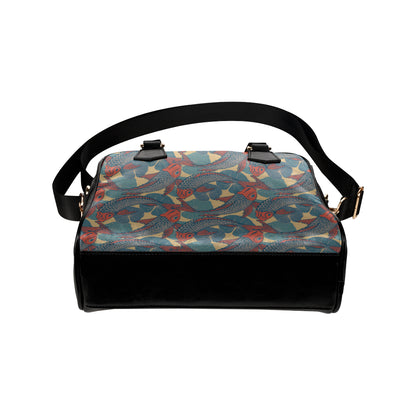 Pisces Pattern Print Design A01 Shoulder Handbag