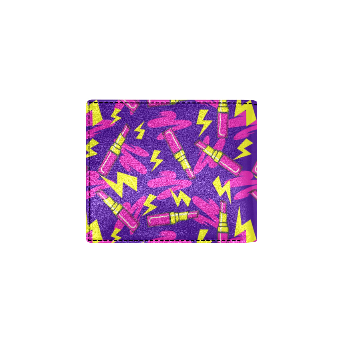 Lipstick Pattern Print Design LT04 Men's ID Card Wallet