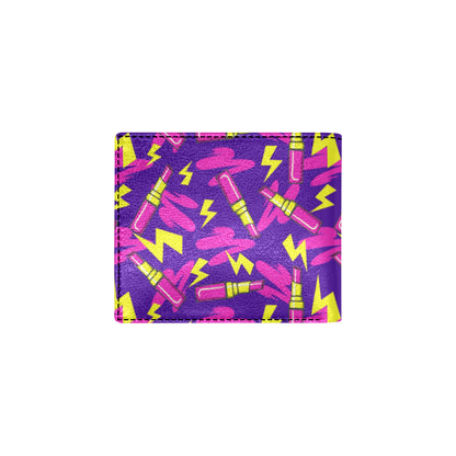 Lipstick Pattern Print Design LT04 Men's ID Card Wallet
