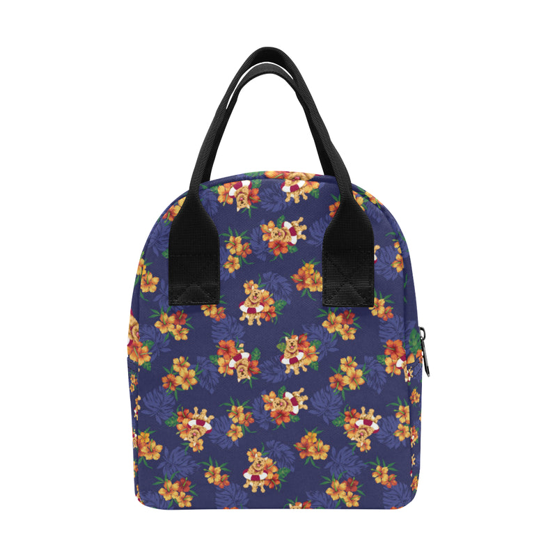 Hawaiian Themed Pattern Print Design H02 Insulated Lunch Bag