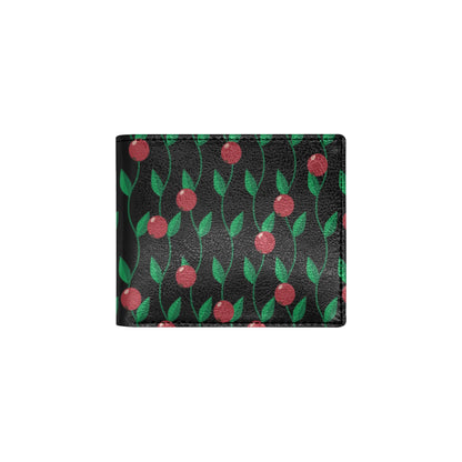 Cranberry Pattern Print Design CB01 Men's ID Card Wallet
