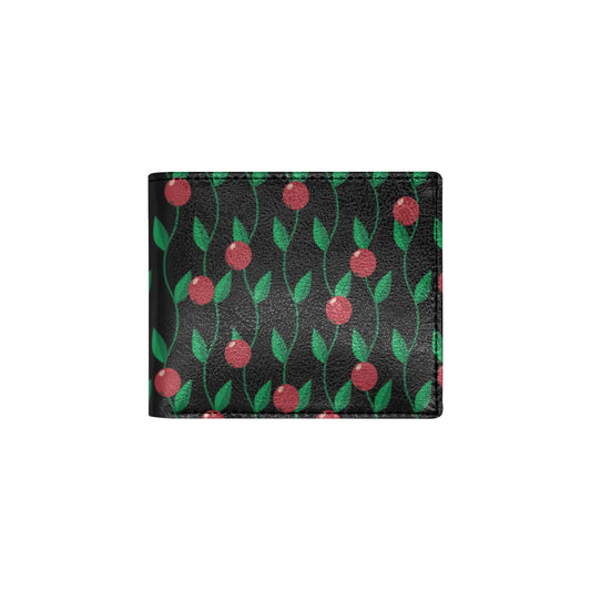 Cranberry Pattern Print Design CB01 Men's ID Card Wallet