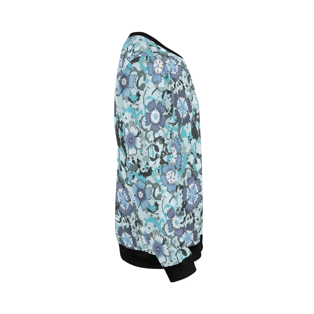 Carnations Pattern Print Design CN04 Men Long Sleeve Sweatshirt