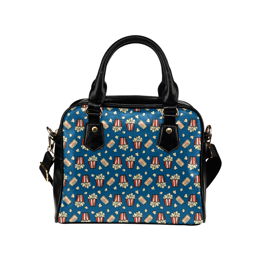 Popcorn Pattern Print Design A03 Shoulder Handbag
