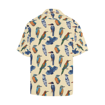 Kingfisher Bird Pattern Print Design 04 Men's Hawaiian Shirt