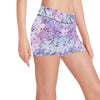 Lilac Pattern Print Design LI01 Yoga Shorts