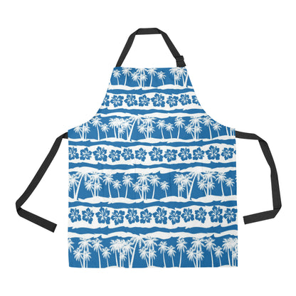 Hawaiian Themed Pattern Print Design H021 Apron with Pocket