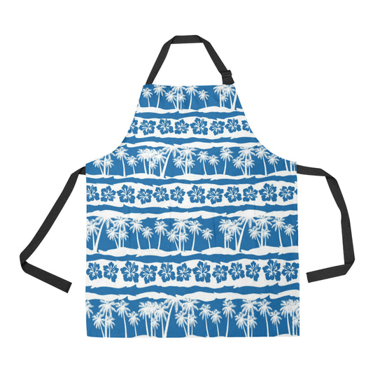 Hawaiian Themed Pattern Print Design H021 Apron with Pocket