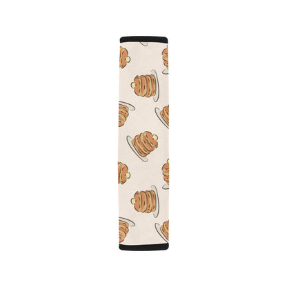 Pancake Pattern Print Design A01 Car Seat Belt Cover