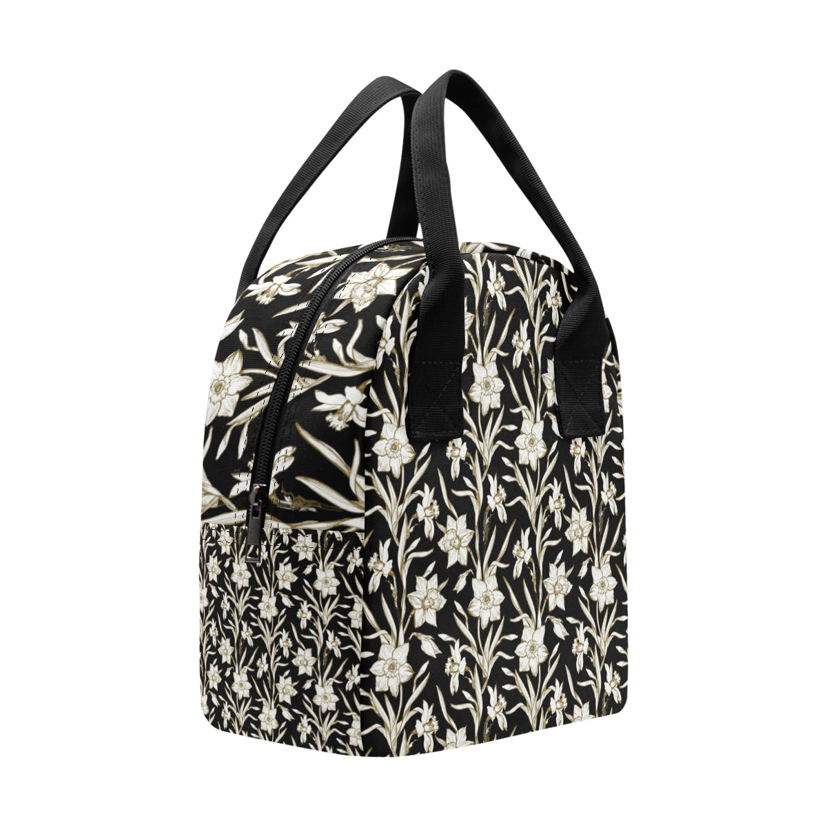 Daffodils Pattern Print Design DF06 Insulated Lunch Bag