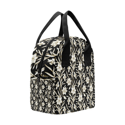 Daffodils Pattern Print Design DF06 Insulated Lunch Bag